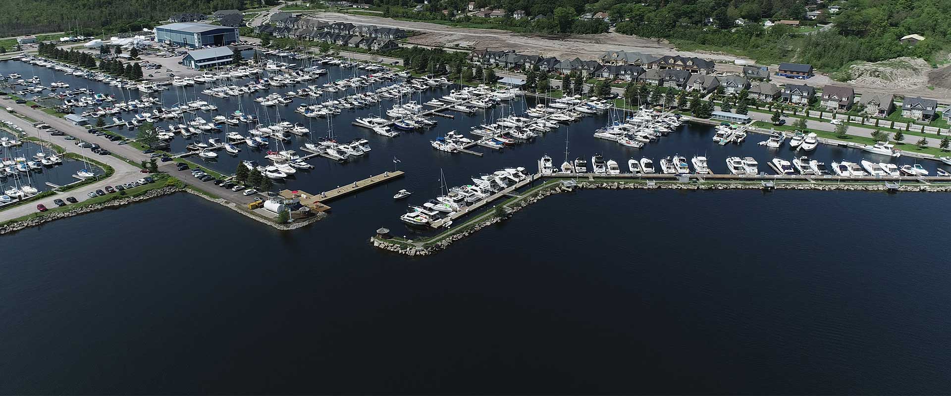 Bay Port Yachting Centre Aerial View