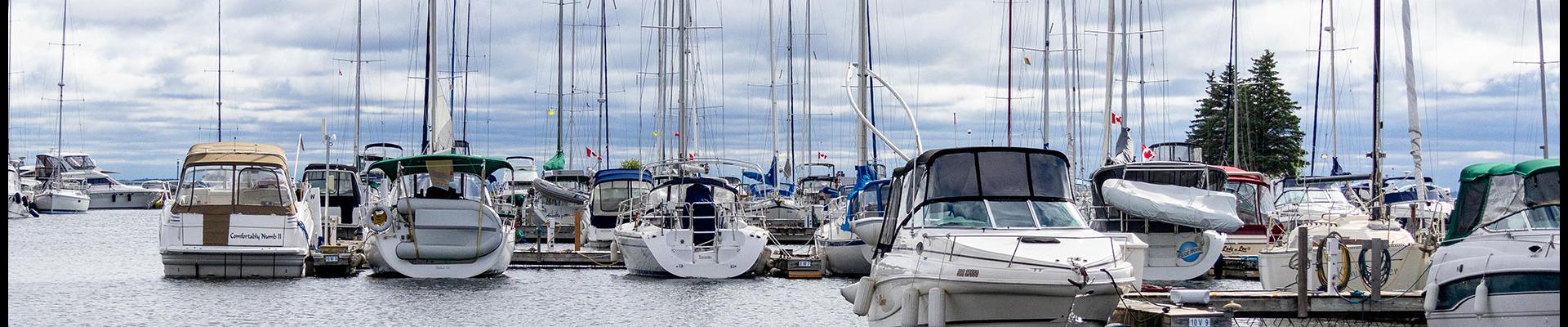 Docks at Bay Port Yachting Centre in Midland Ontario Georgian Bay